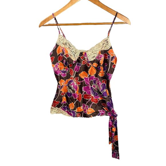 Mixit Tank Top Lace Floral Small Babydoll Y2K Cottagecore Fairy Grunge Spaghetti - Picture 1 of 10